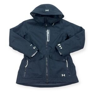 Under Armour Jacket‎ Women's M Black Coldgear Ski Recco Infrared Stormtech 3